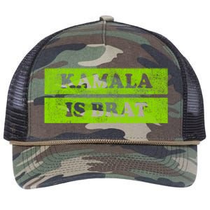 Kamala Is Green Brat Retro Rope Trucker Hat Cap