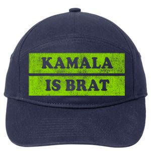 Kamala Is Green Brat 7-Panel Snapback Hat