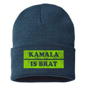 Kamala Is Green Brat Sustainable Knit Beanie