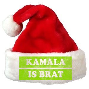 Kamala Is Green Brat Premium Christmas Santa Hat