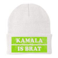 Kamala Is Green Brat Knit Cap Winter Beanie