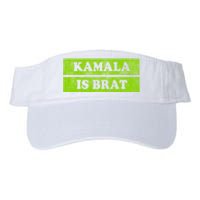 Kamala Is Green Brat Valucap Bio-Washed Visor