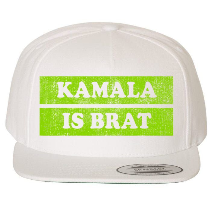 Kamala Is Green Brat Wool Snapback Cap