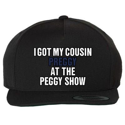 Kanyesbuttplug I Got My Cousin Preggy At The Peggy Show Wool Snapback Cap