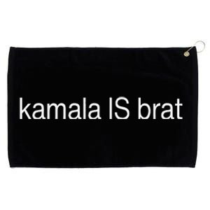 Kamala Is Green Brat Grommeted Golf Towel