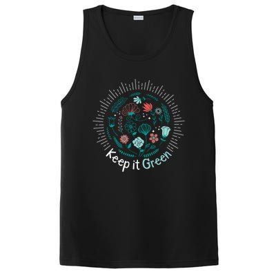 Keep It Green Save The Planet Earth Day Awareness Tee Gift PosiCharge Competitor Tank