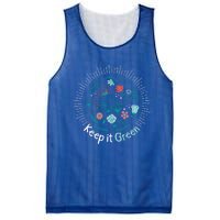 Keep It Green Save The Planet Earth Day Awareness Tee Gift Mesh Reversible Basketball Jersey Tank