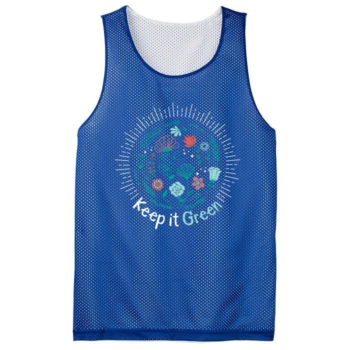 Keep It Green Save The Planet Earth Day Awareness Tee Gift Mesh Reversible Basketball Jersey Tank