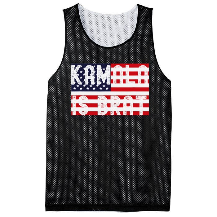 Kamala Is Green Brat Mesh Reversible Basketball Jersey Tank