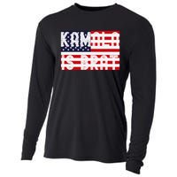 Kamala Is Green Brat Cooling Performance Long Sleeve Crew