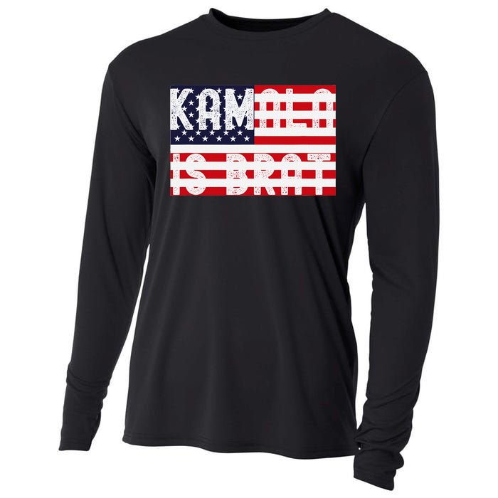 Kamala Is Green Brat Cooling Performance Long Sleeve Crew