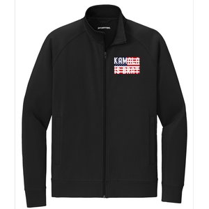 Kamala Is Green Brat Stretch Full-Zip Cadet Jacket