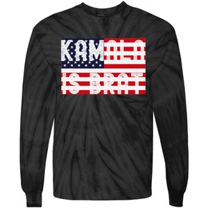 Kamala Is Green Brat Tie-Dye Long Sleeve Shirt