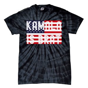 Kamala Is Green Brat Tie-Dye T-Shirt