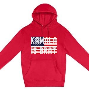 Kamala Is Green Brat Premium Pullover Hoodie