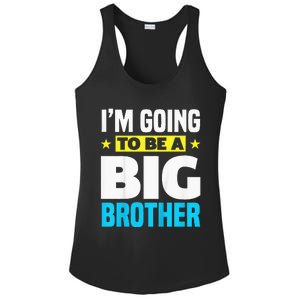 Kids Im Going To Be A Big Brother Ladies PosiCharge Competitor Racerback Tank