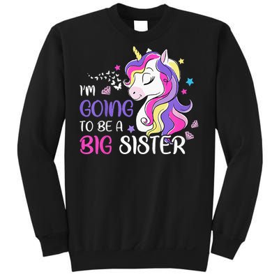 Kids Im Going To Be A Big Sister Unicorn Sweatshirt