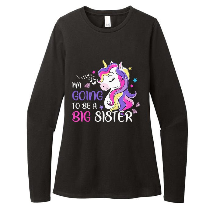 Kids Im Going To Be A Big Sister Unicorn Womens CVC Long Sleeve Shirt