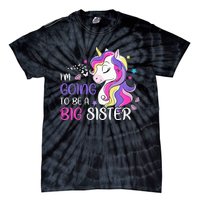 Kids Im Going To Be A Big Sister Unicorn Tie-Dye T-Shirt