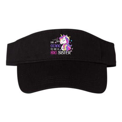 Kids Im Going To Be A Big Sister Unicorn Valucap Bio-Washed Visor