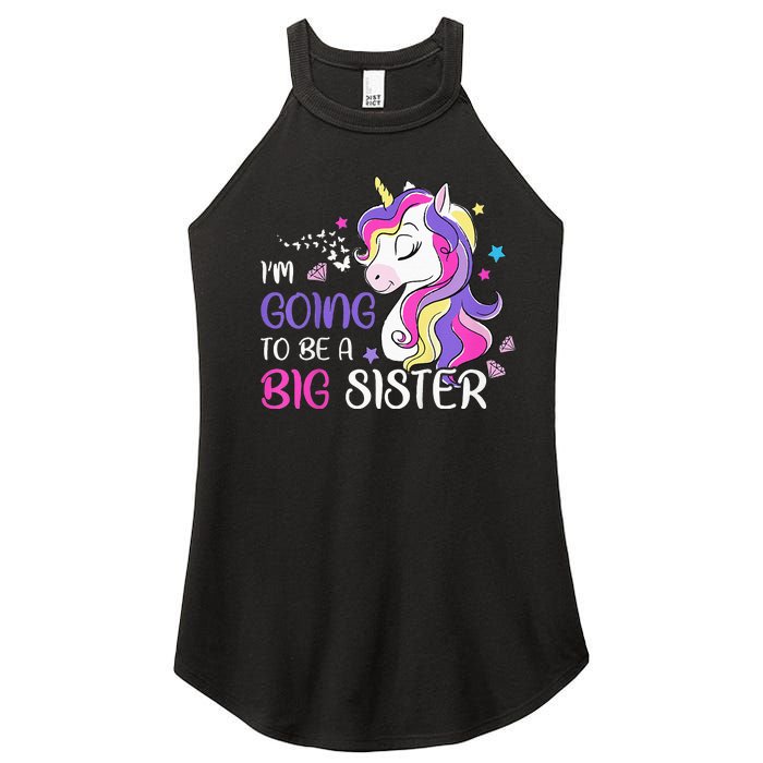 Kids Im Going To Be A Big Sister Unicorn Women's Perfect Tri Rocker Tank