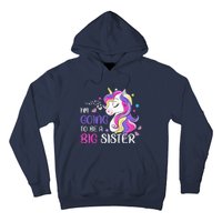 Kids Im Going To Be A Big Sister Unicorn Hoodie