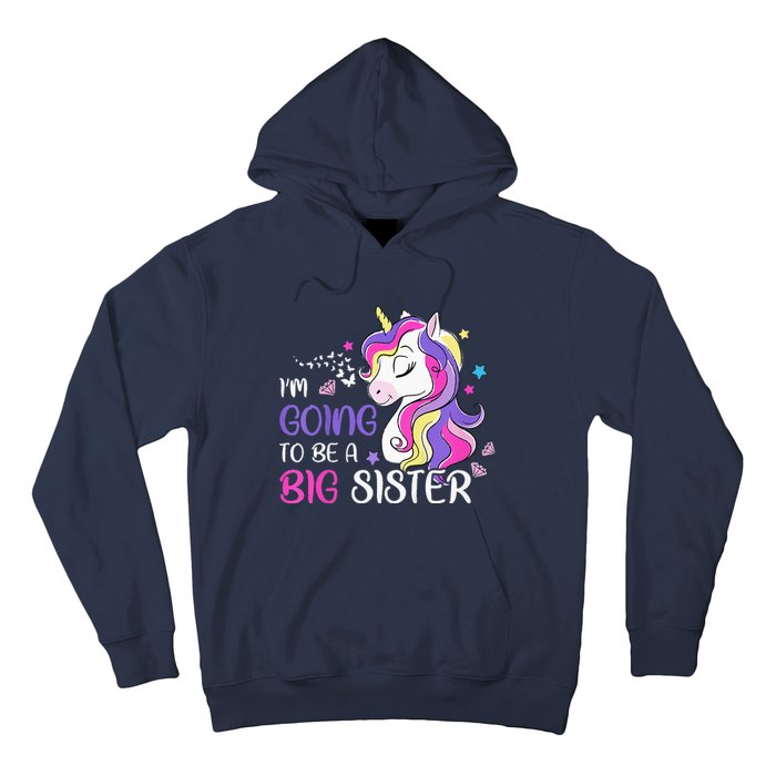 Kids Im Going To Be A Big Sister Unicorn Hoodie