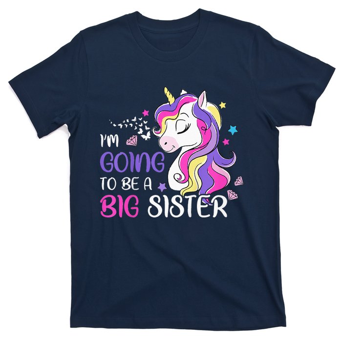 Kids Im Going To Be A Big Sister Unicorn T-Shirt