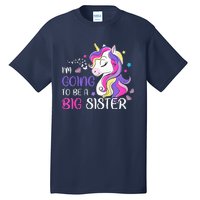 Kids Im Going To Be A Big Sister Unicorn Tall T-Shirt