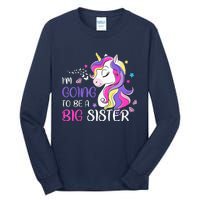 Kids Im Going To Be A Big Sister Unicorn Tall Long Sleeve T-Shirt