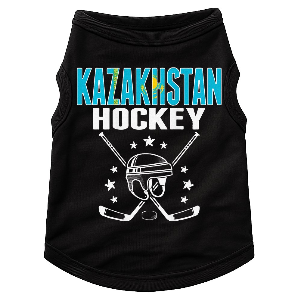 Kazakhstan Ice Hockey Fan Jersey Kazakhstani Flag Doggie Tank