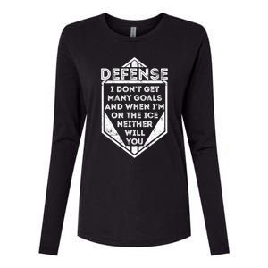 Kids Ice Hockey TShirt Funny Defenseman Player Tee Gift Womens Cotton Relaxed Long Sleeve T-Shirt