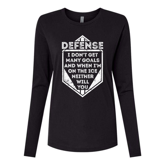 Kids Ice Hockey TShirt Funny Defenseman Player Tee Gift Womens Cotton Relaxed Long Sleeve T-Shirt