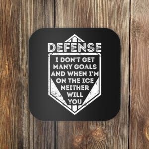 Kids Ice Hockey TShirt Funny Defenseman Player Tee Gift Coaster