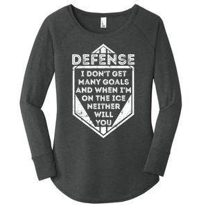 Kids Ice Hockey TShirt Funny Defenseman Player Tee Gift Women's Perfect Tri Tunic Long Sleeve Shirt