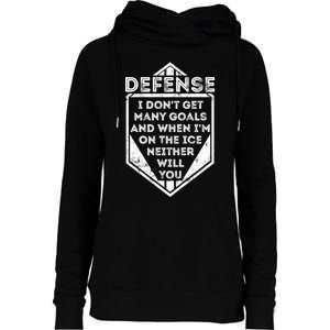 Kids Ice Hockey TShirt Funny Defenseman Player Tee Gift Womens Funnel Neck Pullover Hood