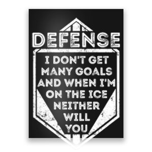 Kids Ice Hockey TShirt Funny Defenseman Player Tee Gift Poster