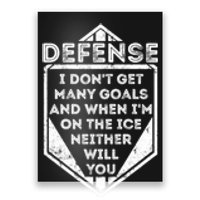 Kids Ice Hockey TShirt Funny Defenseman Player Tee Gift Poster