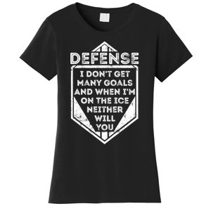 Kids Ice Hockey TShirt Funny Defenseman Player Tee Gift Women's T-Shirt