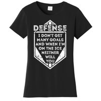 Kids Ice Hockey TShirt Funny Defenseman Player Tee Gift Women's T-Shirt