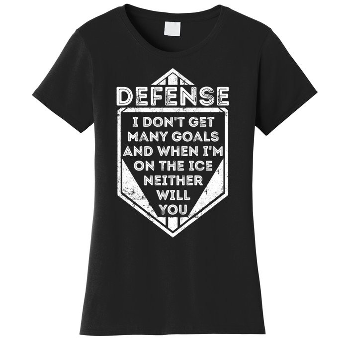 Kids Ice Hockey TShirt Funny Defenseman Player Tee Gift Women's T-Shirt