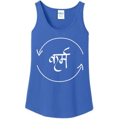 Karma In Hindi Cycle Of Life Spirituality Hindu Dharma Gift Ladies Essential Tank