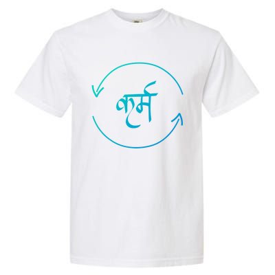 Karma In Hindi Cycle Of Life Spirituality Hindu Dharma Gift Garment-Dyed Heavyweight T-Shirt