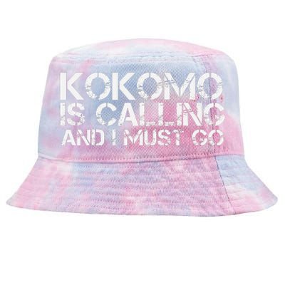 Kokomo In Indiana Funny City Trip Home Roots Usa Gift Tie-Dyed Bucket Hat