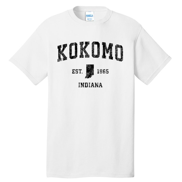 Kokomo Indiana In Vintage Established Sports Design Tall T-Shirt