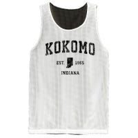 Kokomo Indiana In Vintage Established Sports Design Mesh Reversible Basketball Jersey Tank