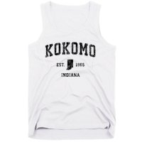 Kokomo Indiana In Vintage Established Sports Design Tank Top