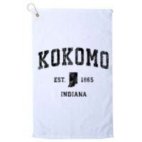 Kokomo Indiana In Vintage Established Sports Design Platinum Collection Golf Towel