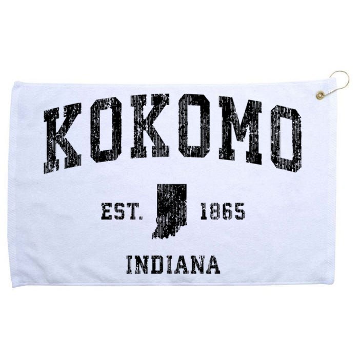 Kokomo Indiana In Vintage Established Sports Design Grommeted Golf Towel