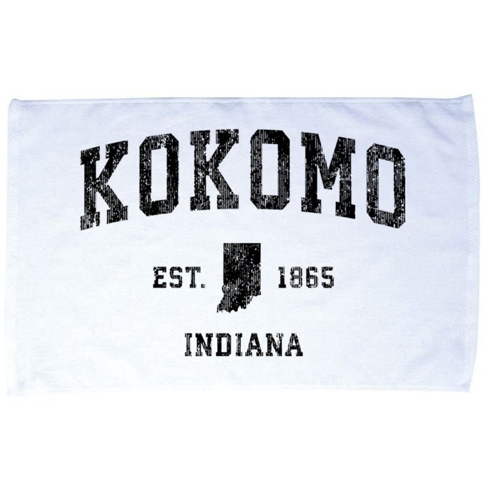 Kokomo Indiana In Vintage Established Sports Design Microfiber Hand Towel